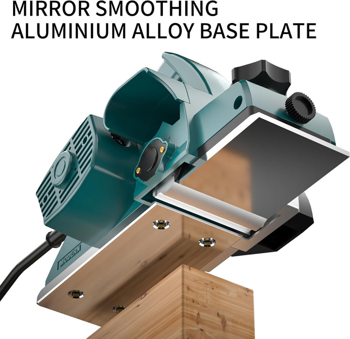 DNTI 500w Holzhobel Elektrohobel holz 16000rpm Hobelbreite 82 mm - Spantiefe 1 mm hobel holz elektri