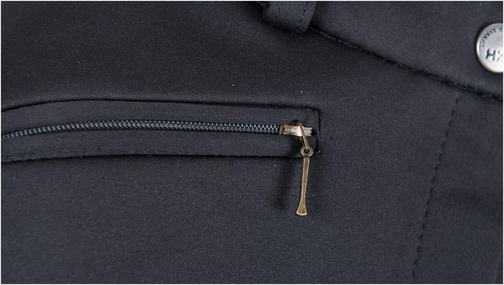 RL24 HKM by Reiterladen24 - Kinder Winter Reithose Vollbesatz Winner Softshell Schwarz 164, Schwarz