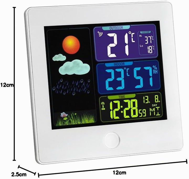 TFA Dostmann Sun Funk-Wetterstation, 35.1133.02 Wettervorhersage mit Farbdisplay, zur Raumklimakontr