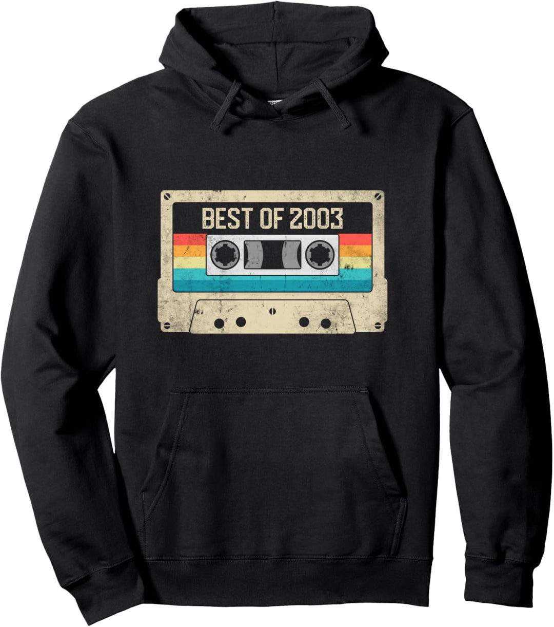 Best Of 2003 20. Geburtstag Geschenk Kassette Vintage Pullover Hoodie
