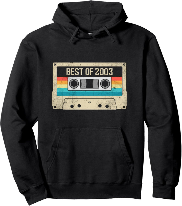 Best Of 2003 20. Geburtstag Geschenk Kassette Vintage Pullover Hoodie