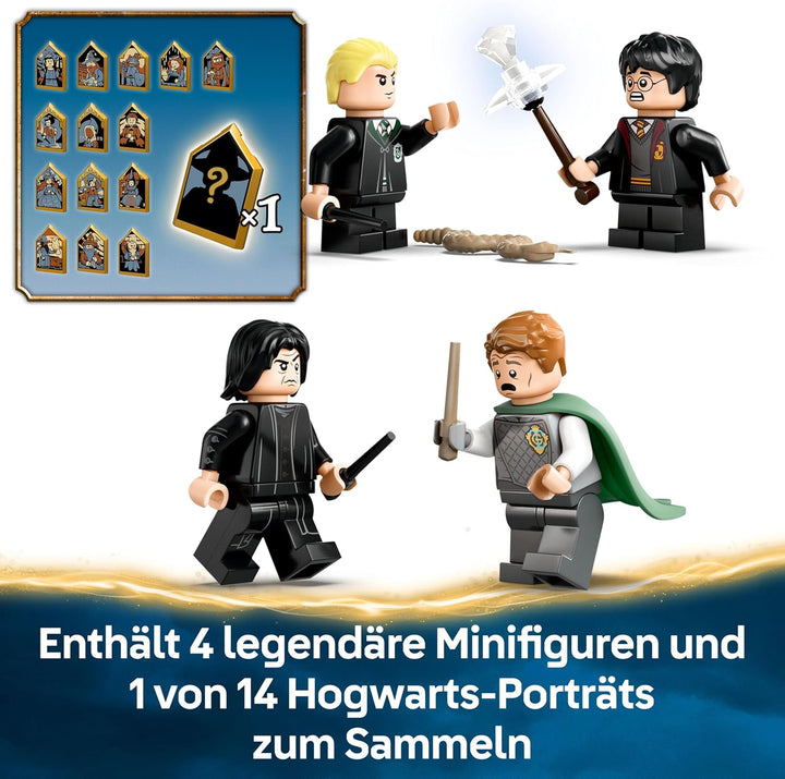 LEGO Harry Potter Schloss Hogwarts: Duellierclub, Bauset mit 4 Minifiguren inkl. Draco Malfoy, Gilde