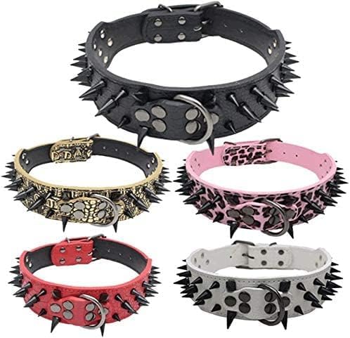 Hundehalsband Mit Scharfen Stacheln Besetzte Luxuriös Gepolsterte LederhalSWänder für Mittelgrosse H
