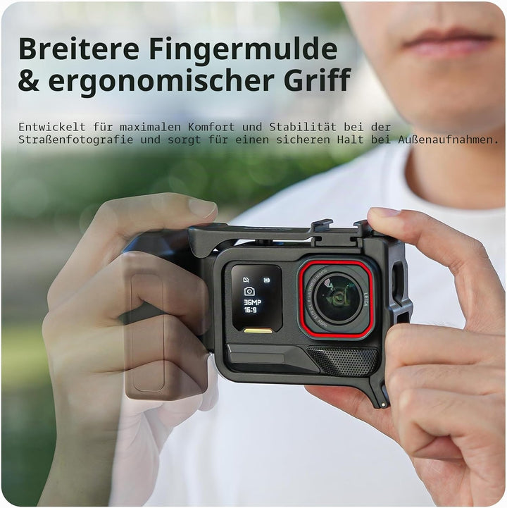 Gdraco Xplorer Grip Kit für Insta360 Ace Pro/2 Seitengriff Griff für Insta360 Ace Pro 2/Ace Pro