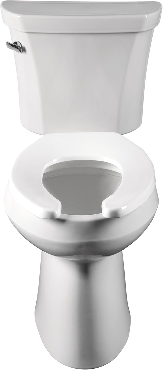 Bemis 955SSCT 047 WC-Sitz, Schwarz, ROUND Schwarz ROUND Offene Vorderseite, keine Abdeckung, robust,