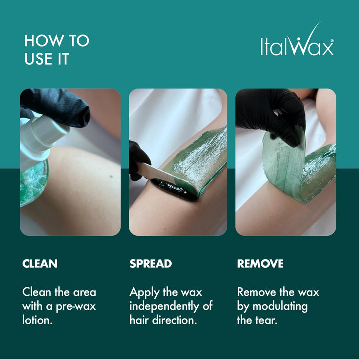 Italwax Azulene – 1Kg - Waxing Perlen für Haarentfernung - Natürliche Formulierung für alle Hauttype