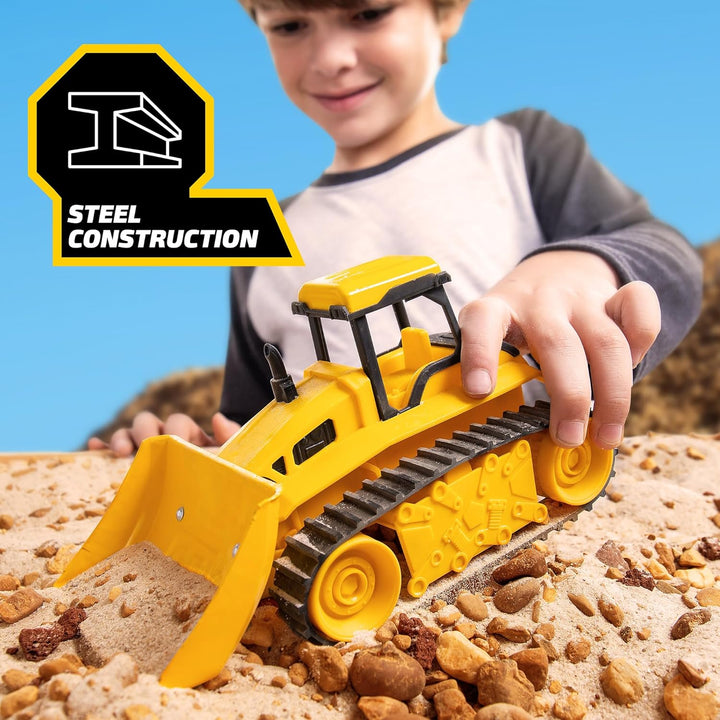 Tonka Basic Fun Mini Steel Classics Bulldozer – Stahlkonstruktion, Arbeitsteile, Realistische Lichte
