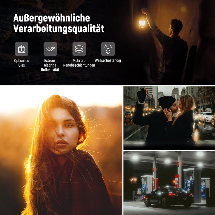 NEEWER 67 mm 1/4 schwarzer Diffusionsfilter & Kaltschuh-Handyclip für Handy, inklusive Tragetasche u