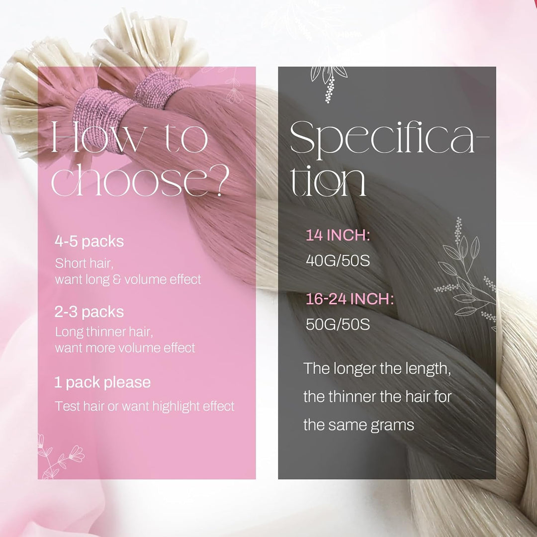 Moresoo Bonding Extensions Echthaar Blond 1g U Tip Extensions Echthaar Remy Keratin Hot Fusion Haarv