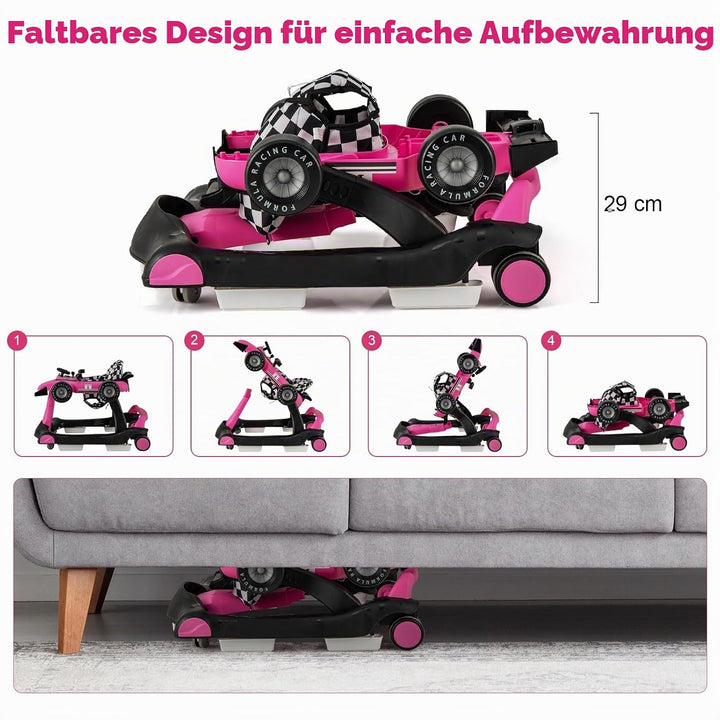 LIFEZEAL Lauflernhilfe für Babys, mitwachsend, 4-in-1, Sitz verstellbar in 3 Höhen, Lauflernhilfe, f