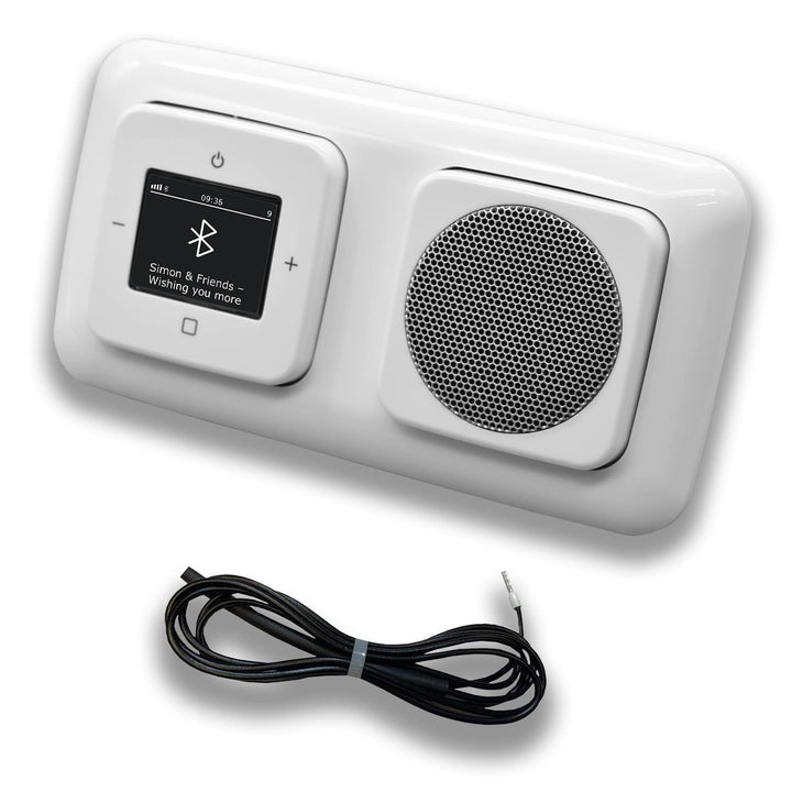 EBROM's BJ Sets Busch Jäger Unterputz Bluetooth DAB Radio 8217U-101 Reflex Si alpinweiÃŸ Komplett-Se
