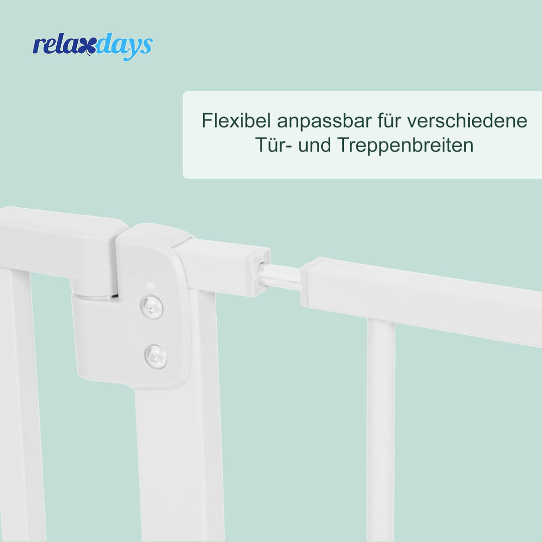 Relaxdays Treppenschutzgitter, 95–100 cm, ohne Bohren, Baby &amp; Kleinkind, Treppe &amp; Tür, Türschutzgitt