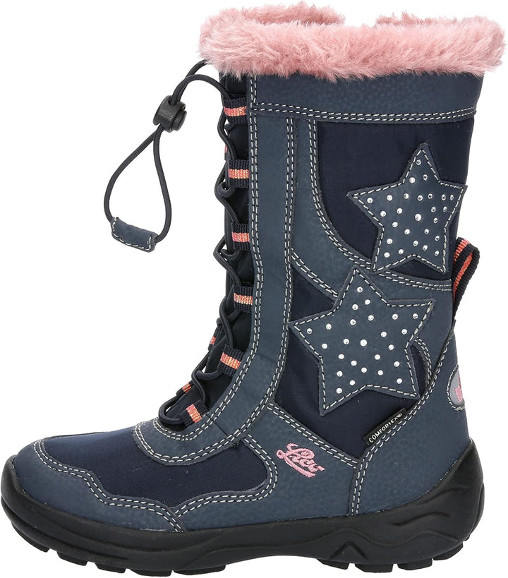 Lico Mädchen Cathrin Schneestiefel 41 EU Marine Rosa, 41 EU Marine Rosa