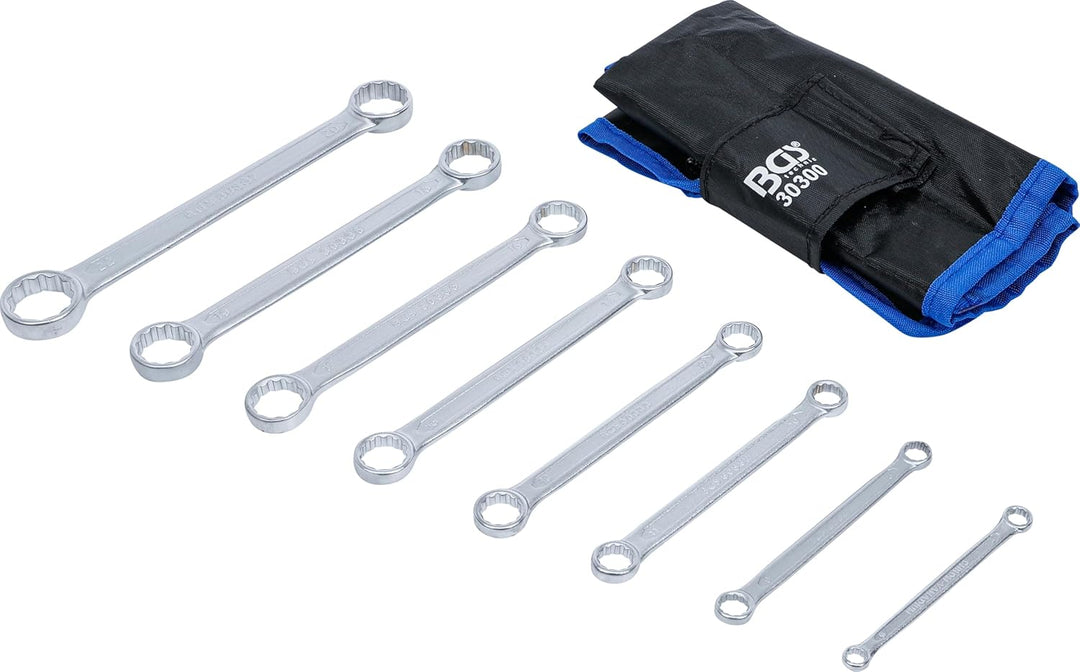 BGS 30300 | Doppel-Ringschlüssel-Satz | extra flach | SW 6 - 22 mm | 8-tlg., Satz