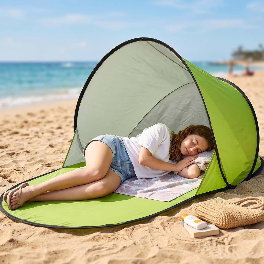 142 * 72 * 60cm Sonnenzelt für Familie, Wurfzelt mit Sonnenschutz, Sonnenzelt mit Sonnenschutz, Trag