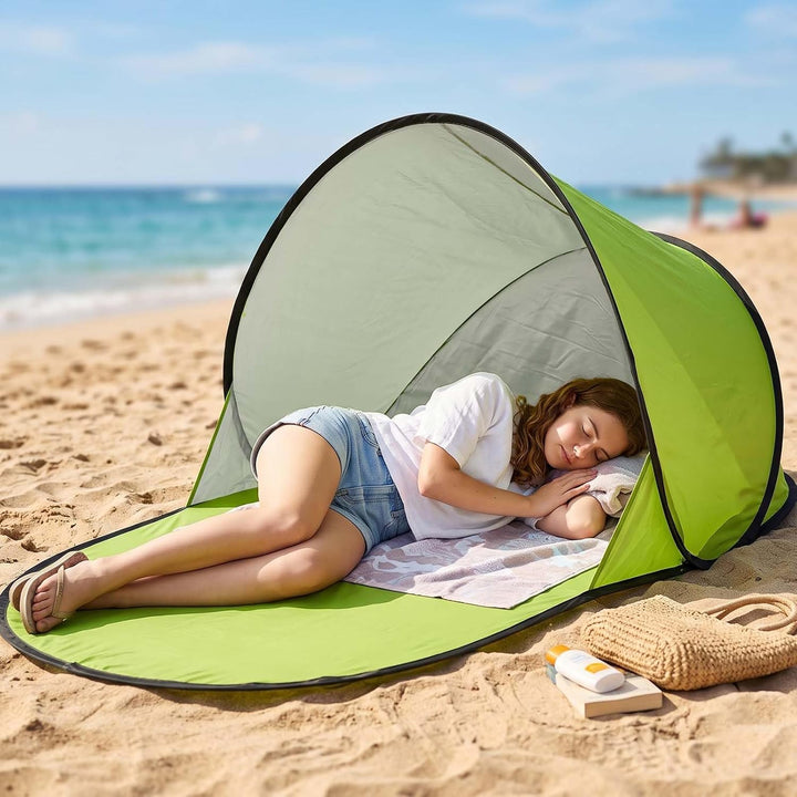 142 * 72 * 60cm Sonnenzelt für Familie, Wurfzelt mit Sonnenschutz, Sonnenzelt mit Sonnenschutz, Trag