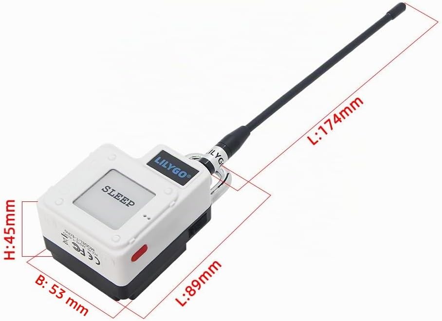 LILYGO T-Echo Plus LoRa TTGO-Entwicklungsboard mit 1,54-Zoll-SPl-E-Paper-Display ohne BME280-Sensor