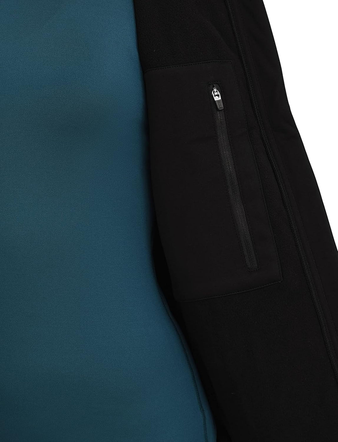 TCA Damen Flyweight winddichte Lauf- und Fahrradweste mit Reissverschlusstaschen, XS Schwarz