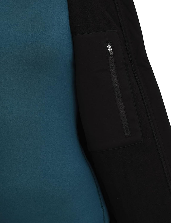 TCA Damen Flyweight winddichte Lauf- und Fahrradweste mit Reissverschlusstaschen, XS Schwarz