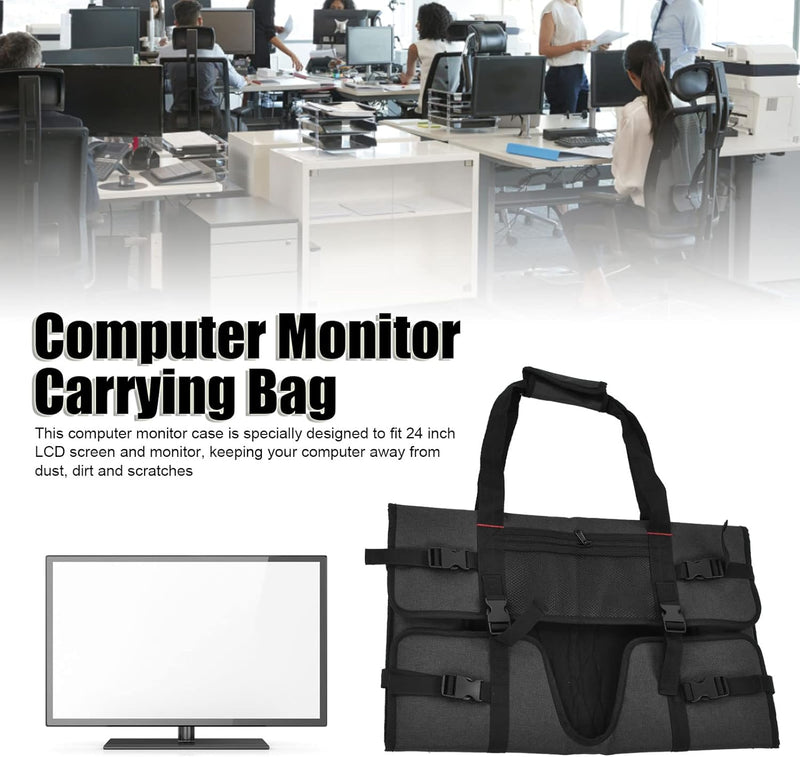 YUMILI Computer-Monitor-Tragetasche, tragbarer Heimcomputer-Monitor, schützende Tragetasche für 24-Z