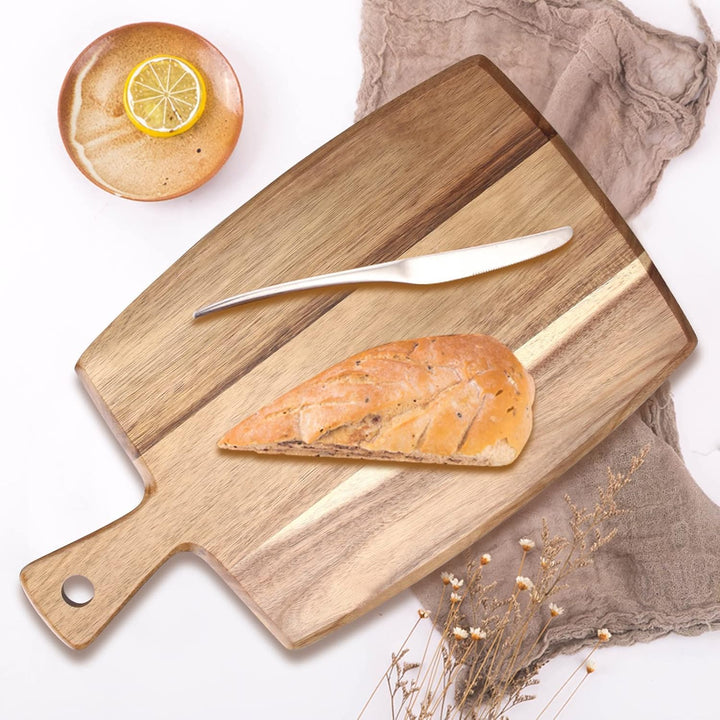 Schneidebrett aus Akazienholz Holzbrett Cheese Charcuterie Boards 43 x 25 cm Küche Schneidbrett Holz