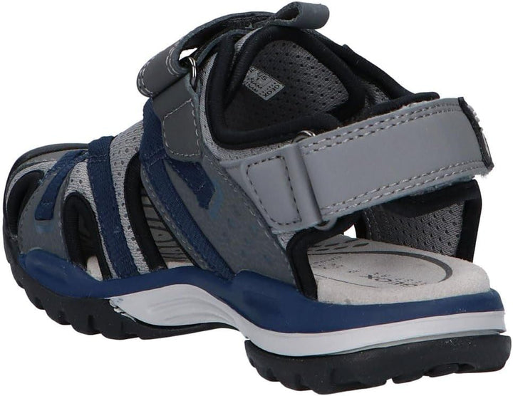 Geox Herren J Borealis Boy B Geschlossene Sandalen 30 EU Schwarz Dk Grey Navy C0739, 30 EU Schwarz D