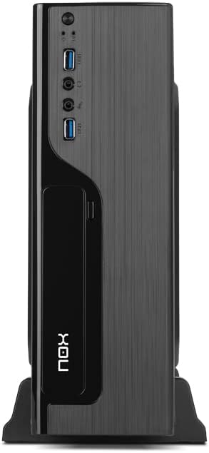 NOX LITE070 - NXLITE070 Mini-Tower mit Netzteil 500 W, USB 3.0, Lüfter 80 mm, Micro ATX, ITX, Frontp