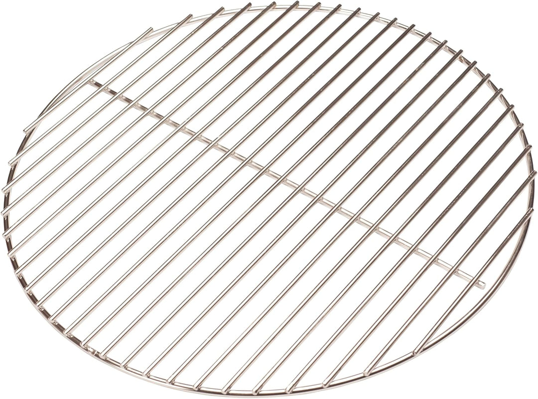 Edelstahl Grillrost rund 45 cm für 47 cm Kugelgrills - Kompatibel mit Weber Original Kettle 47 cm, W