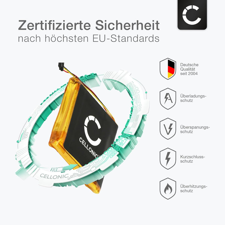 CELLONIC, Akku für Headset kompatibel mit Beats Studio 3.0, Studio 2.0 (560mAh, 3.7V) + Werkzeug-Set