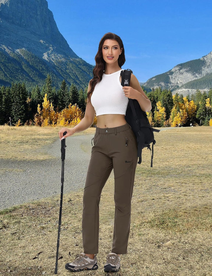 donhobo Damen Outdoor Wanderhose Quick Dry Campinghose Ultraleichter Verschleissfester UV-Schutz Atm