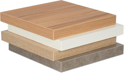 living-by-design levandeo Eckregal Beton 32x32cm Wandregal Holz Dekor Regal Eckboard Ablage Board Ec