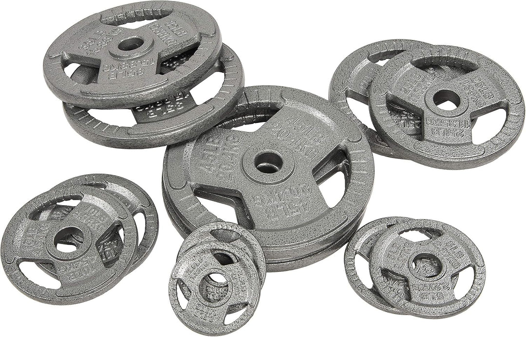 Fitvids 2,5 cm Standard-Hantelscheibe aus Gusseisen für Krafttraining &amp; Gewichtheben, mehrere Grösse