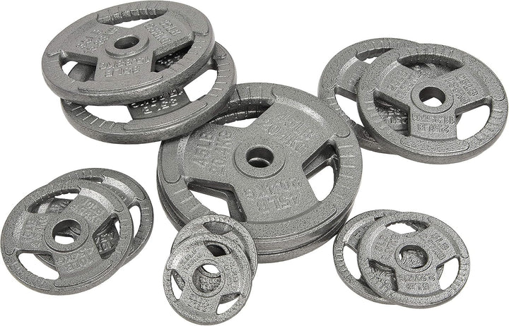 Fitvids 2,5 cm Standard-Hantelscheibe aus Gusseisen für Krafttraining &amp; Gewichtheben, mehrere Grösse