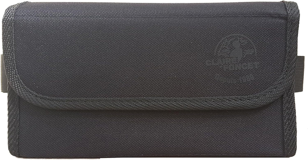 CLAIRE-FONCET Kellnertasche - Kellnerbörse – Hüfttasche in Canvas Gewebe, Inklusiv 8 Euro Munzen Gel