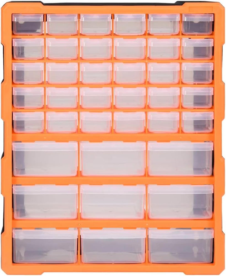 vidaXL Multi-Schubladen Organizer mit 39 Schubladen Sortierkasten Sortimentskoffer Sortimentskasten