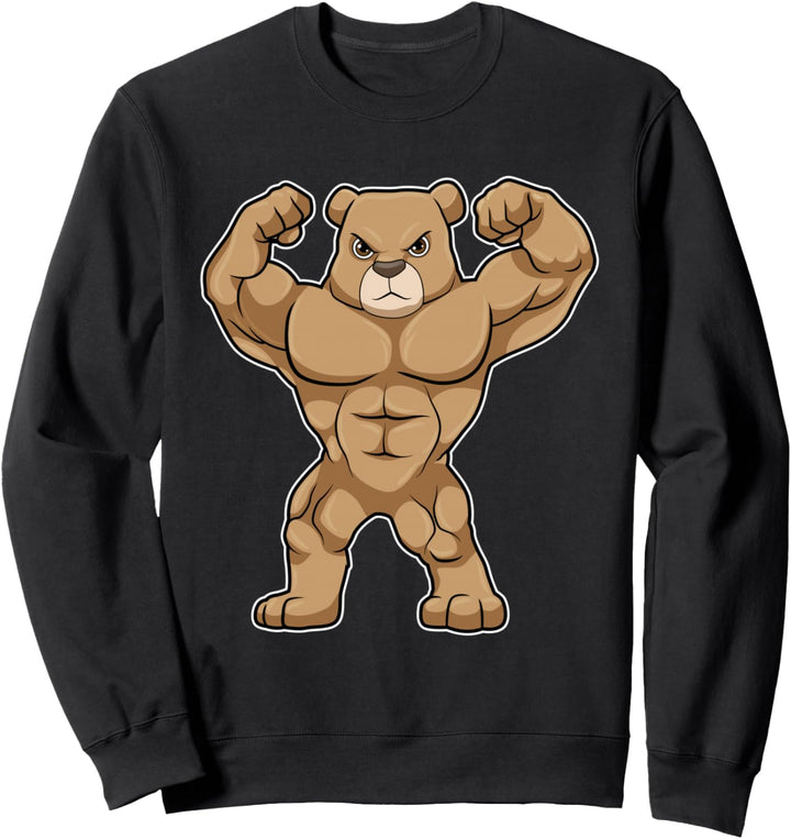 Bär Bodybuilder Bodybuilding Sport Sweatshirt