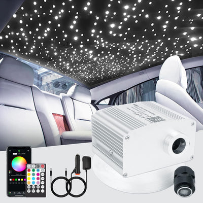 CHINLY Bluetooth 10W RGBW Twinkle LED Fiber Optic Star Deckenleuchte Kit APP/Fernbedienung 450 St¨¹c