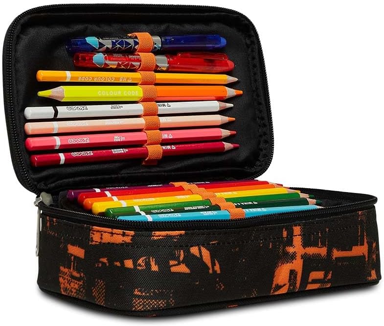 Seven Quick Case, Federmäppchen, Mäppchen, Mehrfarbig, Federtasche für Schreibwaren, Etui mit Stifte