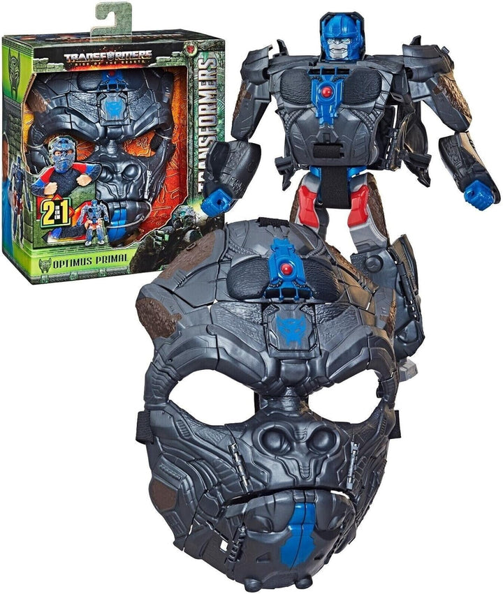 Transformers Spielzeug zu Transformers: Aufstieg der Bestien, Optimus Primal, 2-in-1 Rollenspielmask