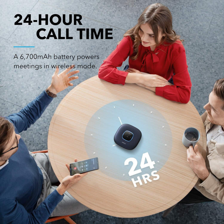 Anker PowerConf Bluetooth Konferenzlautsprecher mit 6 integrierten Mikrofonen, verbesserter Tonaufna