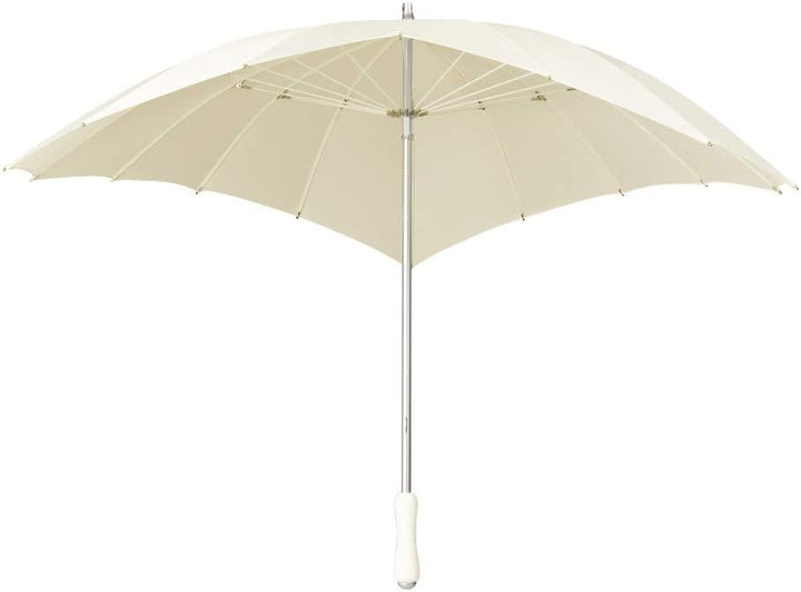 VON LILIENFELD Regenschirm Sonnenschirm Brautschirm Hochzeitsschirm Herz Creme, Creme
