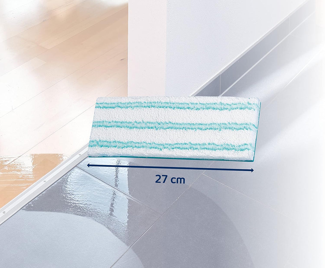 Leifheit Original Wischpad Picobello M Micro Duo Wischbezug für Glatte Böden, Wischer Bezug aus Mikr