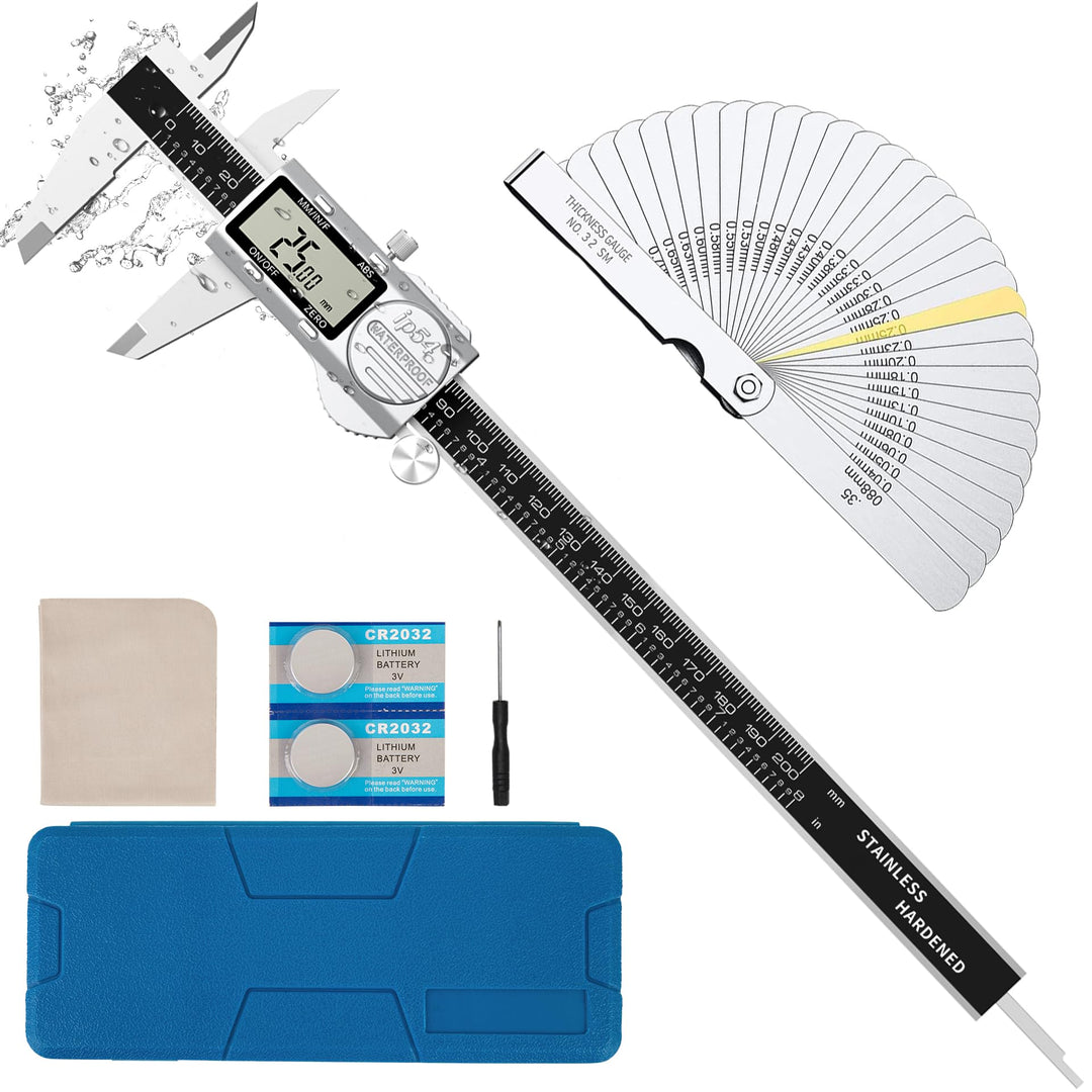 Housolution Messschieber Digital, (ABS) Absolutskala Messschieber 8 Zoll, IP54 Elektronische Schiebl