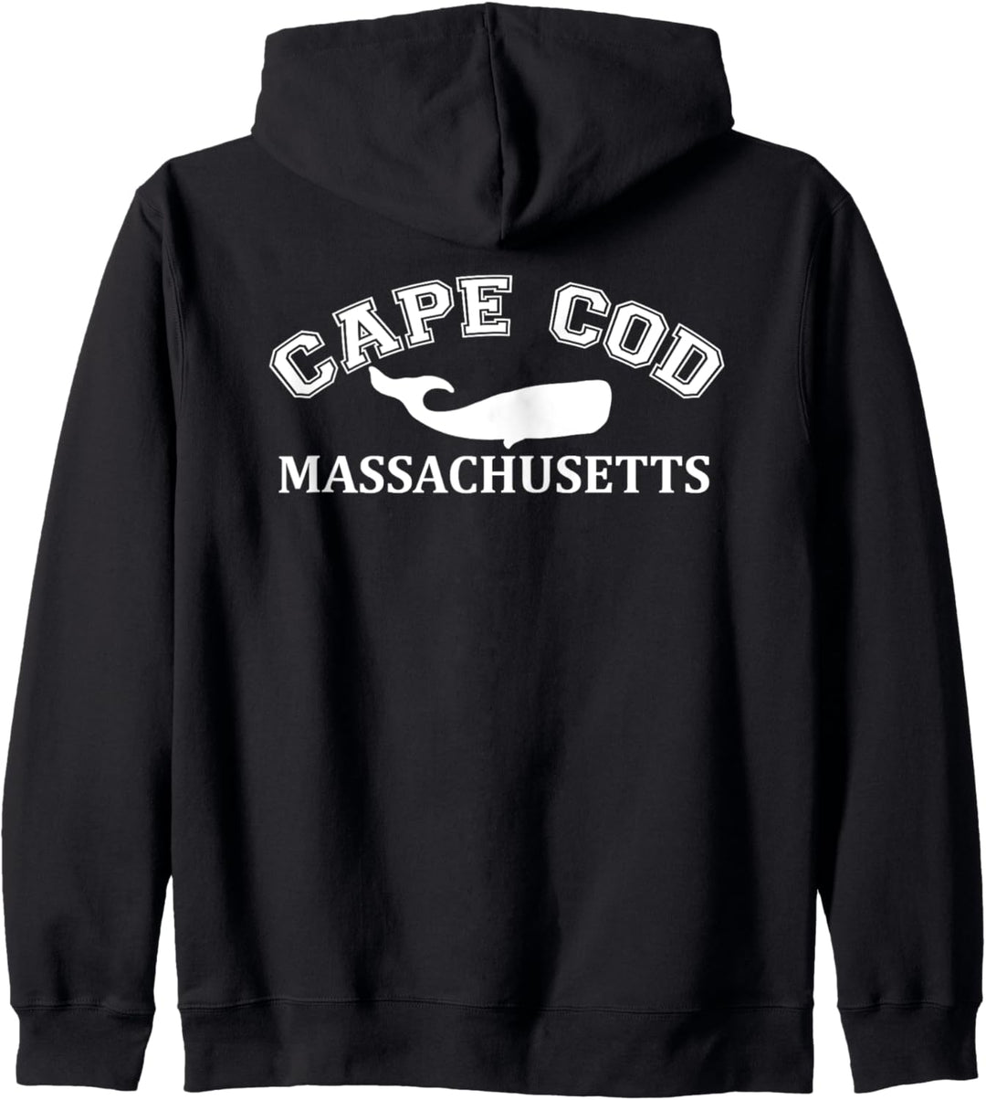 Cape Cod Massachusetts Wal Silhouette Vintage Distressed Kapuzenjacke