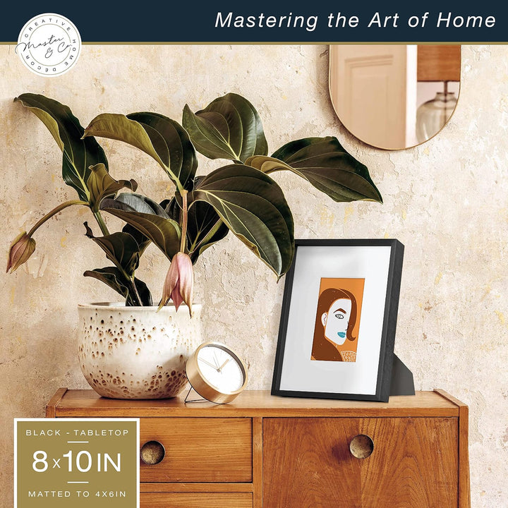 MCS Foundry Gallery Wandrahmen Galeriewandrahmen, schwarz, 8 x 10 in matted to 4 x 6 in 8 x 10 in ma