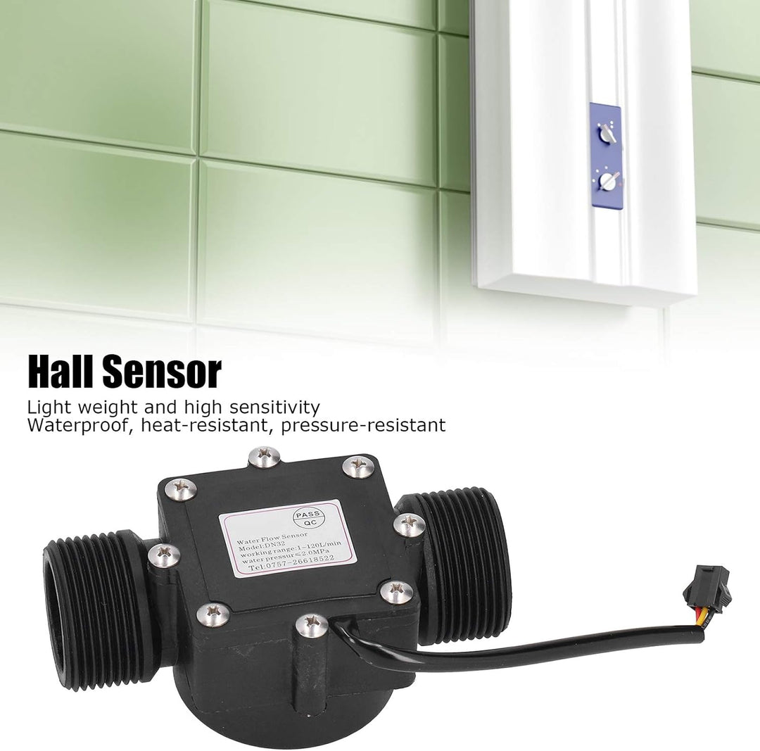 Wasserdurchflusssensor YF-DN32 G1.25in Brauchwasserdurchflussmesser, Rohrwasserdurchflussmesserzähle