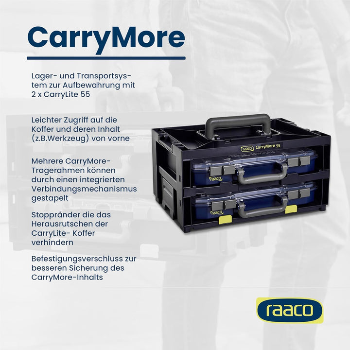 Raaco CarryMore 55x2 ausgestattet mit 2 CarryLite 55 4x8-16, 146395