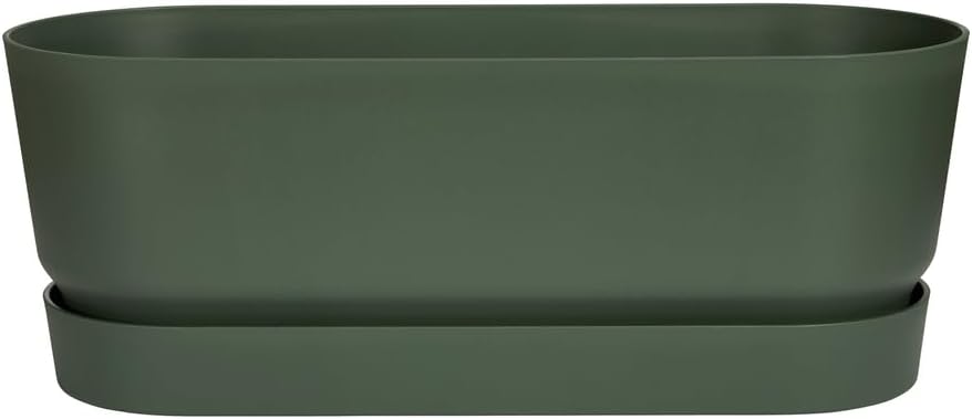 elho Greenville Pflanzgefäss Lang 50 - Übertopf für Aussen - 100% recyceltem Plastik - Ø 49.0 x H 18