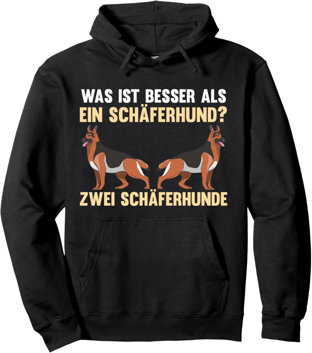 Zwei Schäferhund Hund Schäferhund Pullover Hoodie