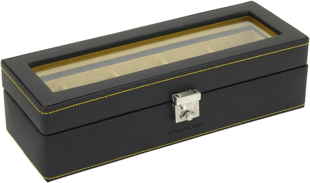 Friedrich|23 Unisex Chronos Uhrenkasten für 5 Uhren Leder 26122-2